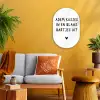 Adem kusjes in en blaas hartjes uit - Spreuken - Quotes Wandcirkel Ovaal Forex klein -sfeer4