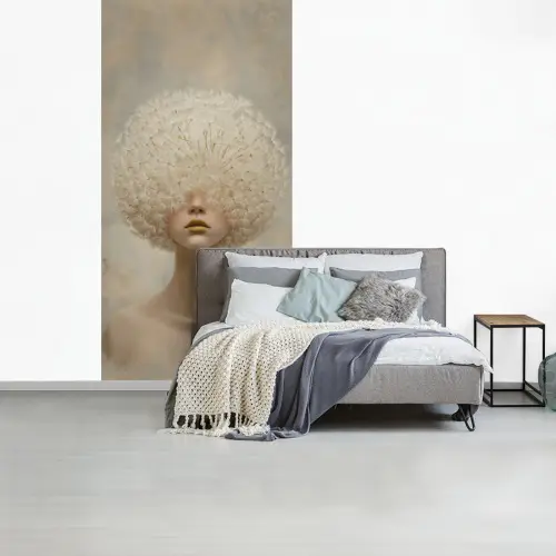 Dromerig - Beige - Paardenbloemzaadjes fotobehang vinyl groot -slaapkamer