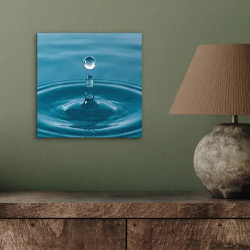 Waterdruppel - Water - Oppervlakte aluminium wit klein -sfeer2