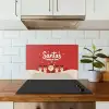 Illustratie - Kerstman - Rendieren - Rood keuken achterwand spatscherm klein -sfeer2