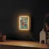 Melkmeisje - Johannes Vermeer - Graffiti Light Box met kabel (Wandlamp) klein -sfeer1