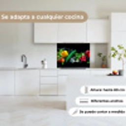 Groente - Splash - Zwart keuken achterwand 2 middel -sfeer4_ES