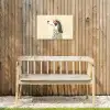 Quote - Hond - Zonnebril Tuinposter op houten frame 2 cm dik klein -sfeer4
