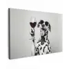 Zonnebril - Dalmatiër - Wijnglas - Tong canvas 2cm klein -z3d