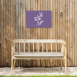 Tak - Sierlijk - Bladeren - Minimalistisch Tuinposter op houten frame 2 cm dik klein -sfeer4