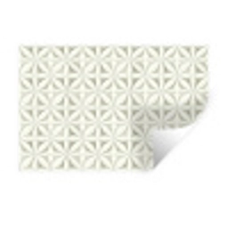 Abstract - Structuur - Grijs - Wit Muursticker klein 286 -3d