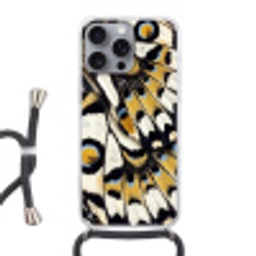 Vlinder - Vleugel - Geel Hoesje iPhone 16 Pro Max met koord klein -3d