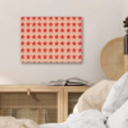 Patroon - Sterren - Rood PET vilt klein 837 -sfeer3