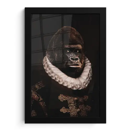 Willem van Oranje - Adriaen Thomasz - Aap fotolijst zwart zonder passe partout klein -3d
