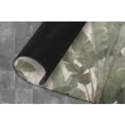 Bananenbladeren - Beton - Groen Keukenloper - keukenmat middel -closeup