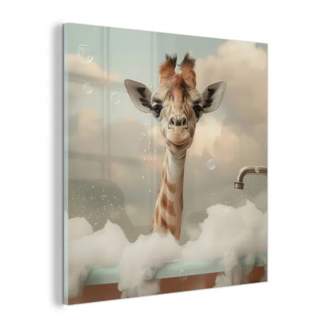 Giraffe - Wilde dieren - Bad -  Schuim plexiglas 5mm klein -z3d