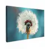 Paardenbloem - Natuur - Bloemen - Blauw canvas 2cm klein -z3d