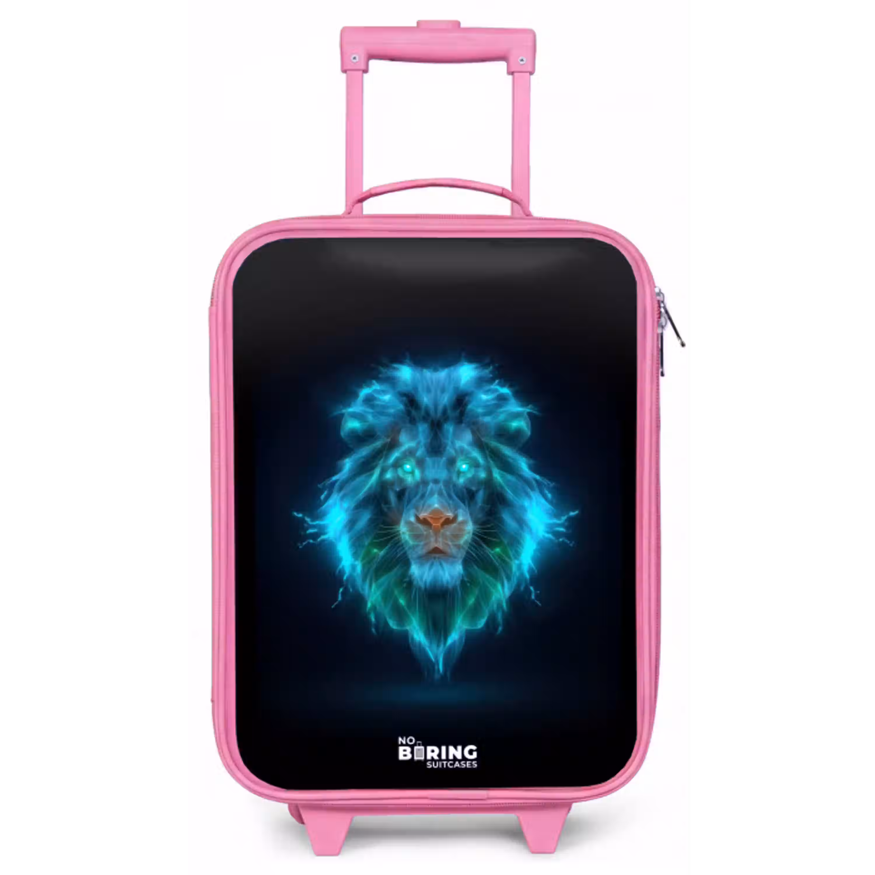 Lichtgevende leeuw Kinderkoffer - Roze klein -zz3dotto