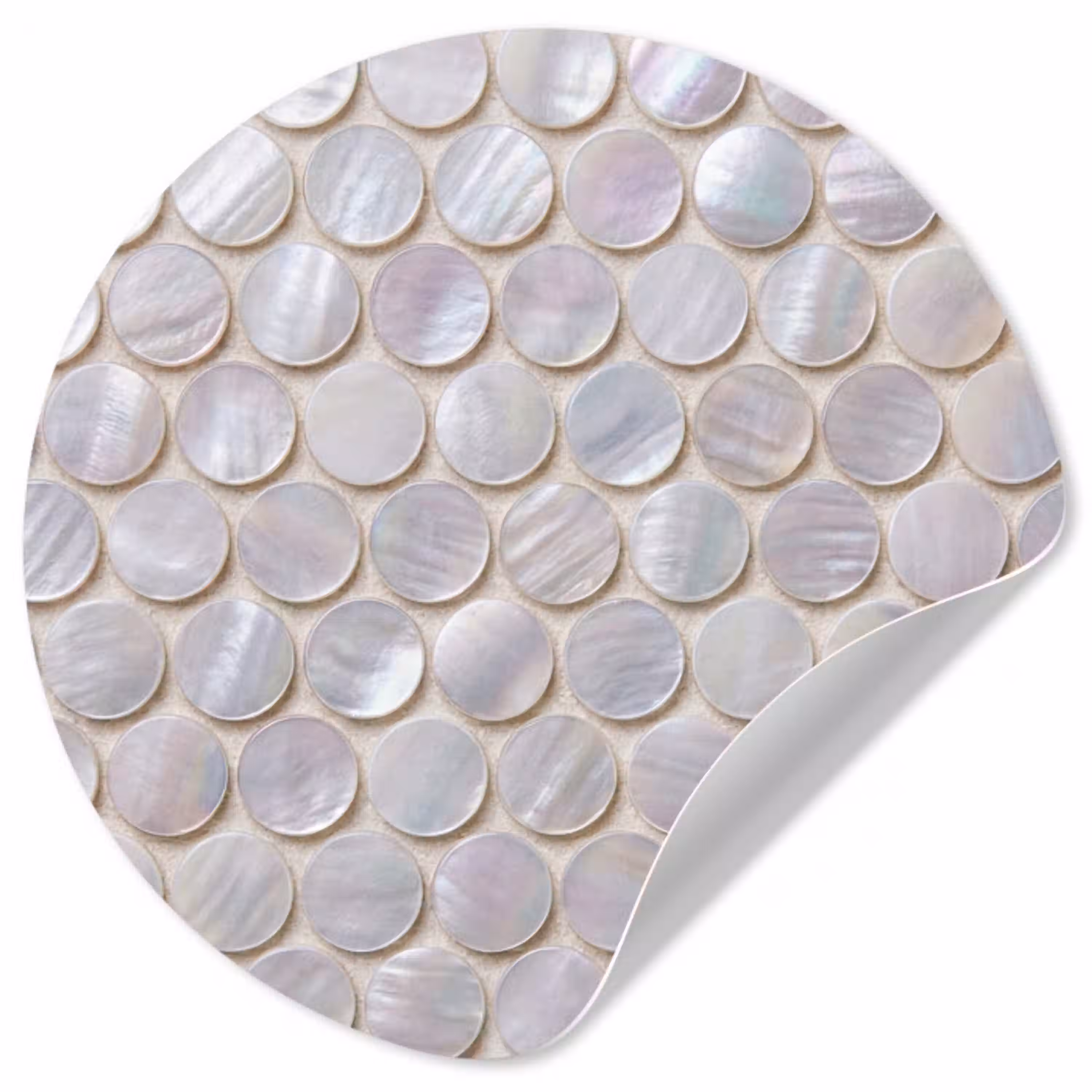 Patroon - Cirkels - Abstract - Modern - Wit Wandcirkel behangsticker klein -3d