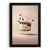 Cheesecake - Eten - Roze - Taart fotolijst zwart zonder passe partout klein -3d