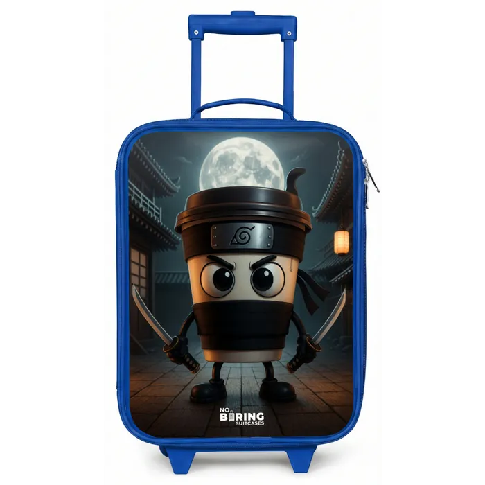 Capuchino Assassino Kinderkoffer - Blauw klein -zz3dotto