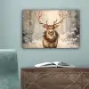 Kerst - Rendier - Winter - Krans canvas 2cm klein -sfeer4