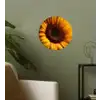 Geel - Zonnebloem - Zomers Wandcirkel behangsticker klein -sfeer2
