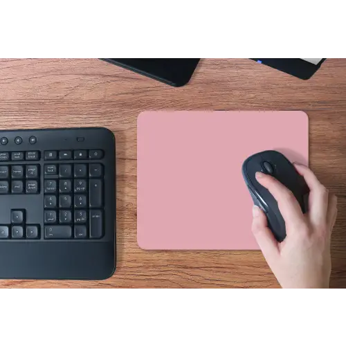 Roze - Kleuren - Interieur - Effen - Kleur muismat rubber klein 262 -toetsenbord