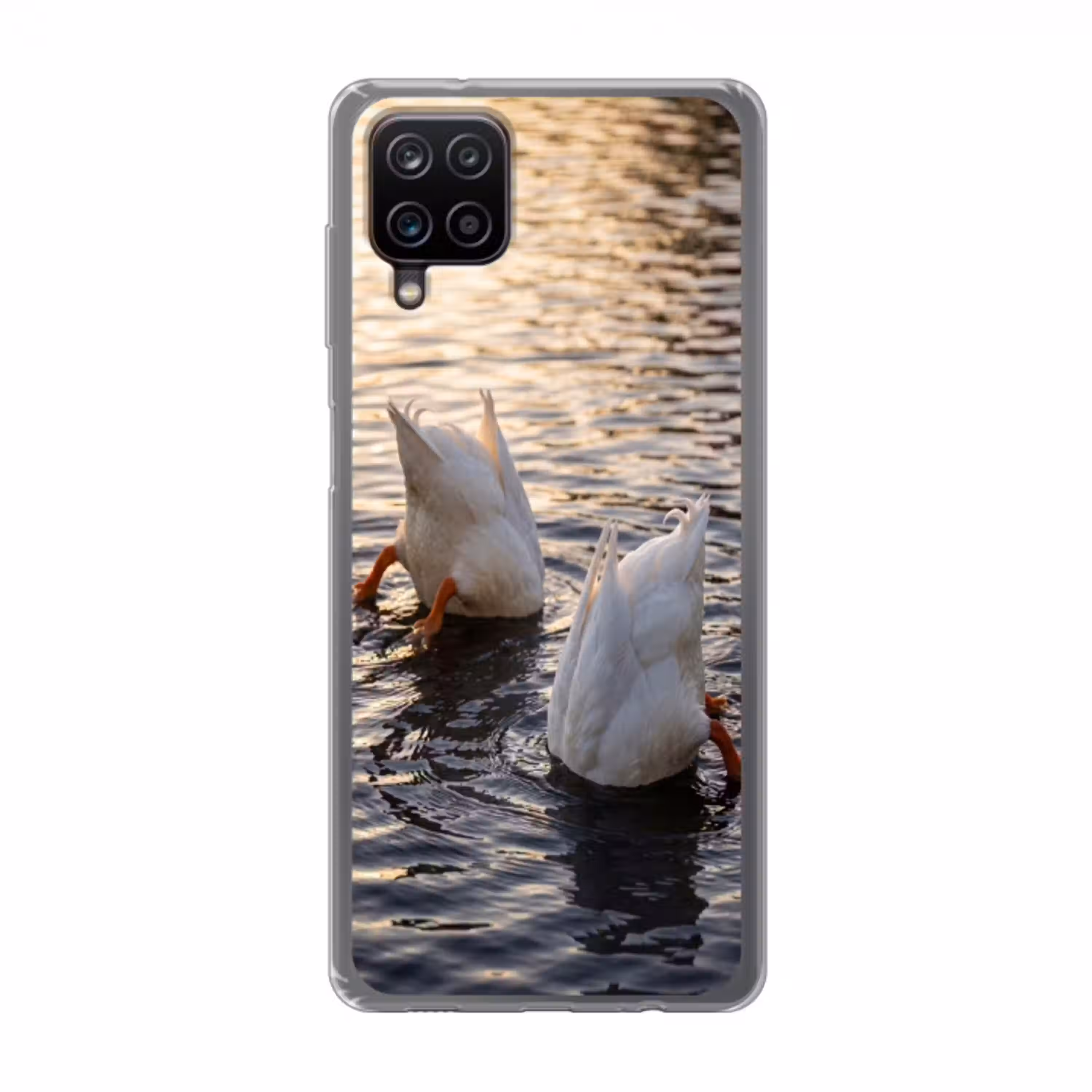 Eenden - Water - Natuur Telefoonhoesje Samsung Galaxy A12 klein -3d