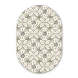 Antiek - Tegel - Beige Wandcirkel Ovaal Forex klein 630 -3d