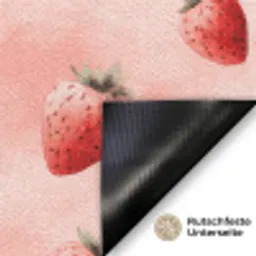 Aardbei - Patroon - Roze Deurmat klein 898 -antislip_DE