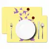 Vogels - Cirkel - Geel - Beweging Placemat vinyl groot -zzsfeer2_Kitchenyeah-website