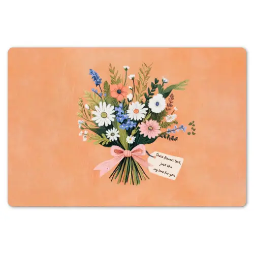 Boeket - Strikje - Quote Placemat vinyl groot -zzsfeer1_Kitchenyeah-website
