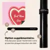 Tekst - Hartje - Moeder - Roze Inductie beschermer vinyl 3mm middel -zzzzzzz-induclip_FR