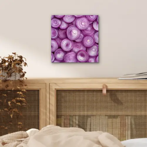 Paars - Uien - Close up aluminium wit klein -sfeer3
