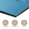 Lelies - Blauw - Glazen aluminium wit klein -closeup_NL
