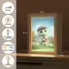 Cartoon - Dino - Groen - Golven Light Box met kabel klein -USP_NL