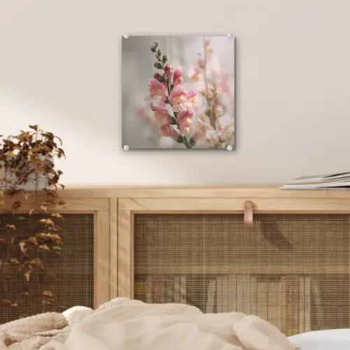 Bloem - Leeuwenbek - Roze - Stengel plexiglas 5mm klein -sfeer4