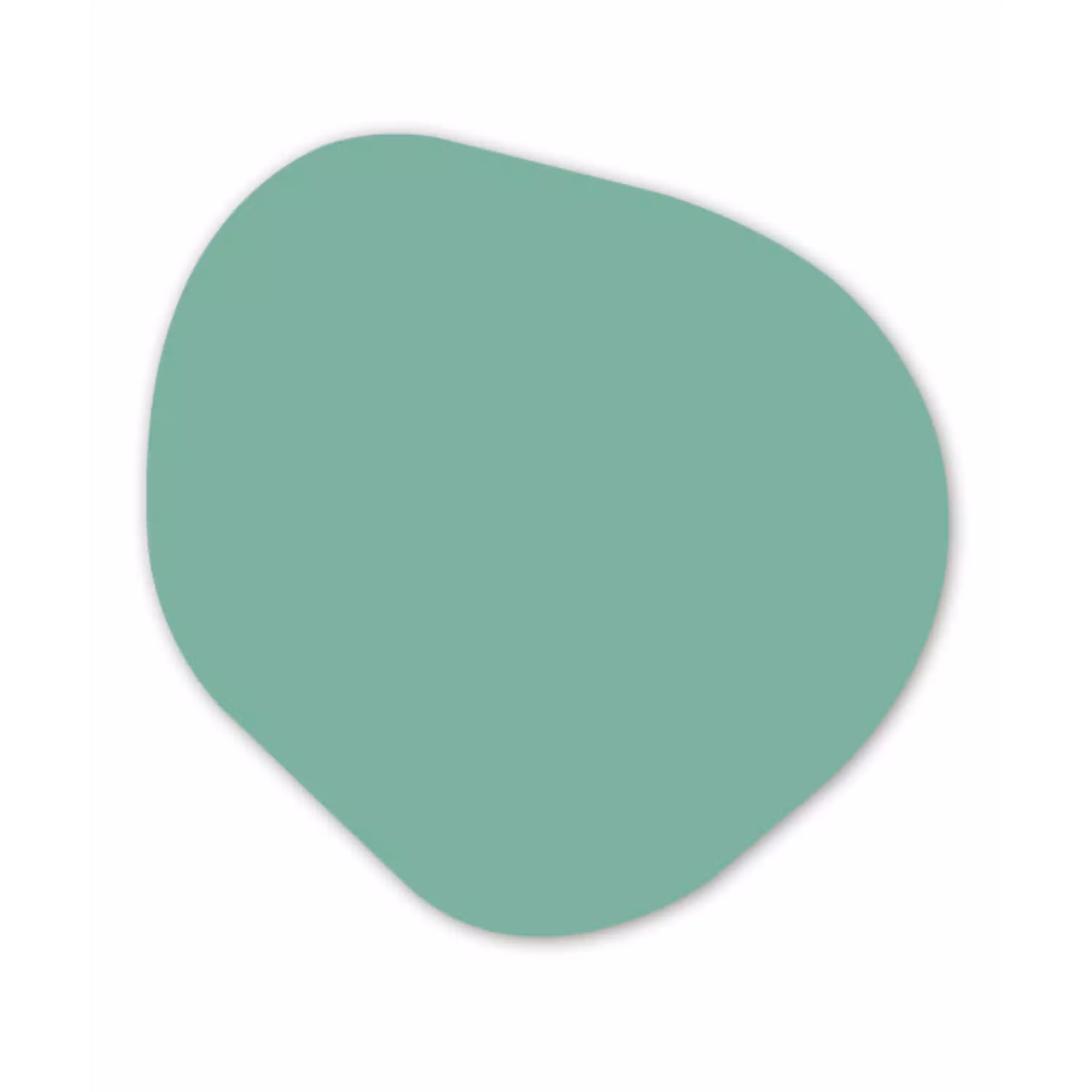 Ocean - Jade - Groen Wandcirkel Organisch Aluminium middel 851 -3d