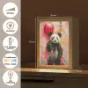 Graffiti - Panda - Ballon - Street art - Dier Light Box met kabel (Tafellamp) klein -USP_NL