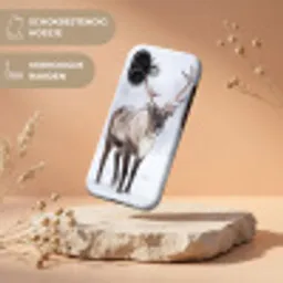 Rendier - Gewei - Toendra - Sneeuw - Wild Toughcase MagSafe Apple iPhone 17 klein -USP_RandenV_NL