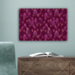 Bladeren - Patroon - Burgundy canvas 2cm klein 34 -sfeer4
