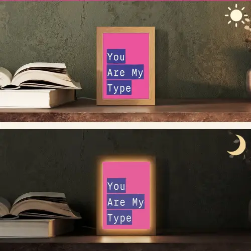 Valentijn - Tekst - Love Light Box met kabel (Tafellamp) klein -sfeer3