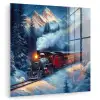 Trein - Kerst - Sneeuw - Kersttrein plexiglas 5mm klein -zzzproduct_nieuw