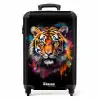 Tijger als street art kunstwerk NBS - Handbagage koffer - Unisex middel -productfoto_recht