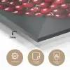 Kersen - Hart - Rood - Zwart plexiglas 5mm klein -sfeer2