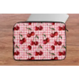 Kersen - Blokken - Rood laptophoes neopreen klein 279 -tafel