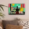 Vrouw - Keuken - Katten - Doorkijk canvas 2cm klein -sfeer1