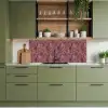 Bladeren - Patroon - Paars keuken achterwand 2 middel 871 -sfeer3