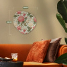 Klassiek - Botanisch - Veelkleurig Wandcirkel Organisch Forex 3mm klein 629 -sfeer3