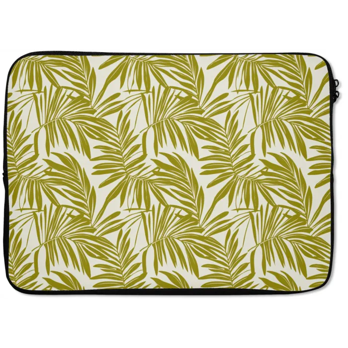 Palmblad - Patroon - Groen laptophoes neopreen klein 279 -zkaufland3dotto