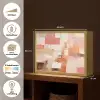 Kunst - Roze - Abstract Light Box met batterij (Wandlamp) middel -USP_websiteoverzichtNL
