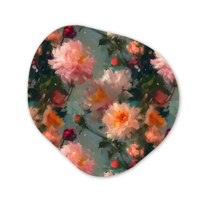 Dahlia - Bloemen - Patroon Wandcirkel Organisch Forex 3mm klein 629 -3d