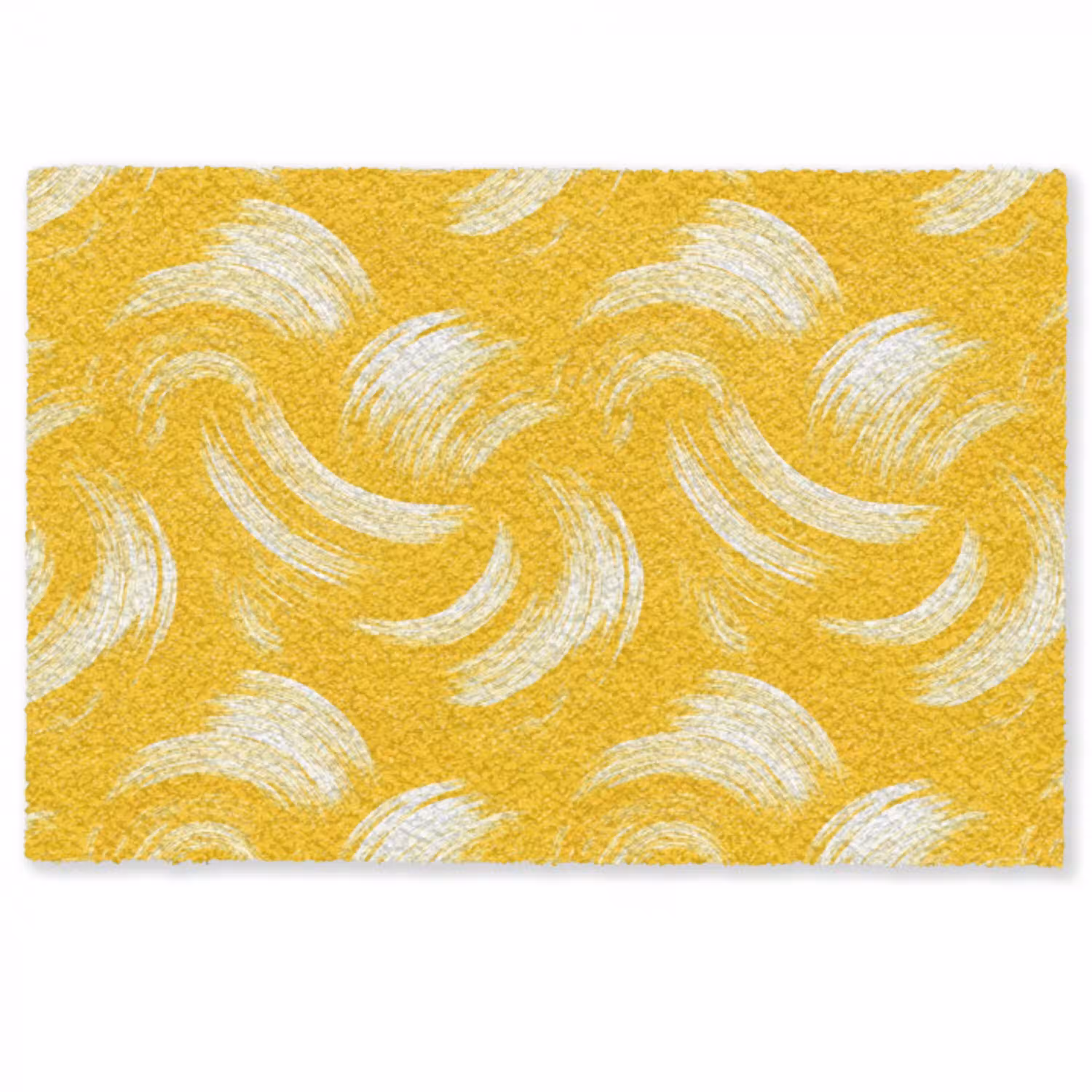 Verfstreken - Abstract - Dynamisch - Geel Deurmat klein 898 -zkaufland3d