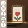 Roos - Rood - Bloem - Valentijn Light Box met kabel (Tafellamp) klein -USP_DE
